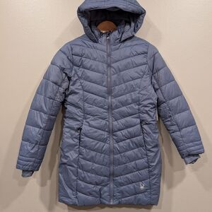Spyder Girl Long Down Coat Size XL 16 Yrs